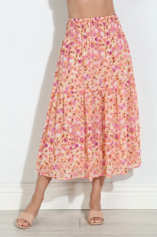 Jacinta Chiffon Ruffle Midi Skirt-BEST SELLER sold by Veronica M