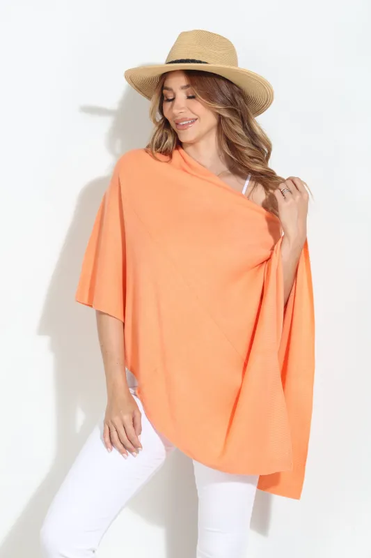 Tangerine Throw-On Poncho-NEW COLOR sold by Veronica M