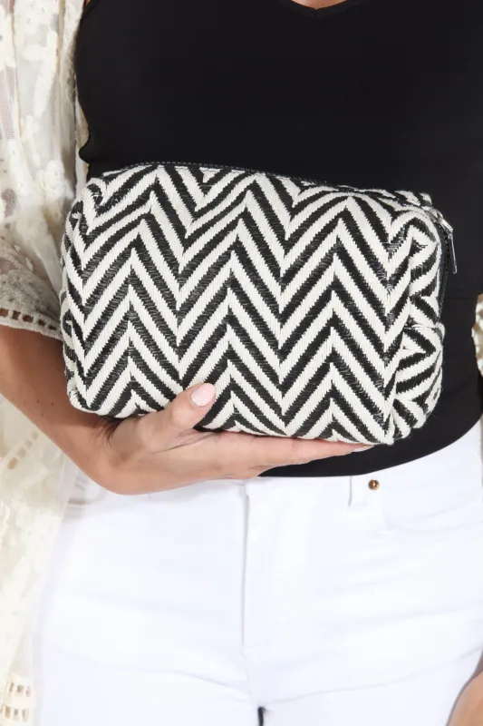 Woven Chevron Make-Up Bag-BEST SELLER sold by Veronica M