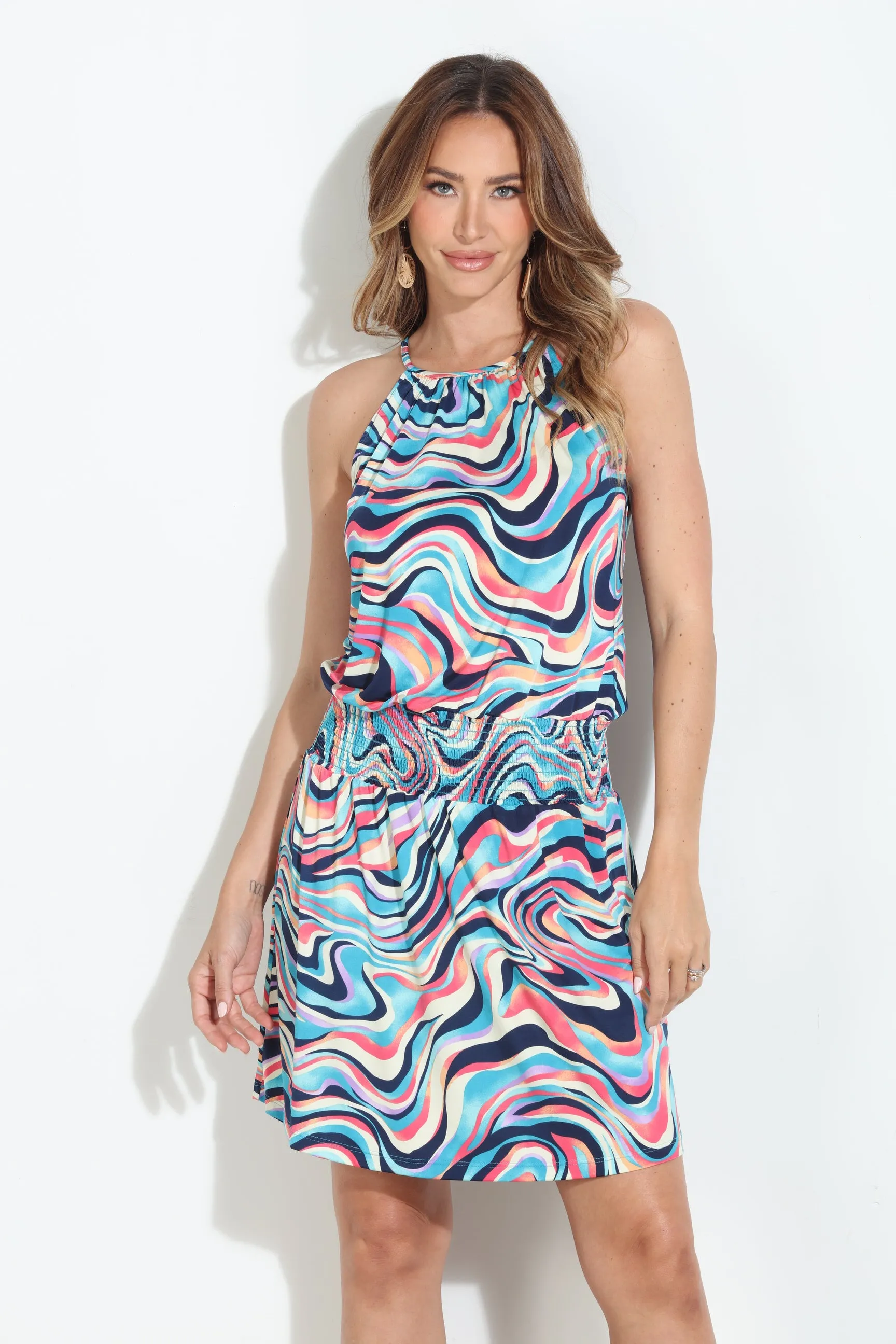 Silva Stretch ITY Smocked Waist Dress-BEST SELLER sold by Veronica M product image thumbnail 5