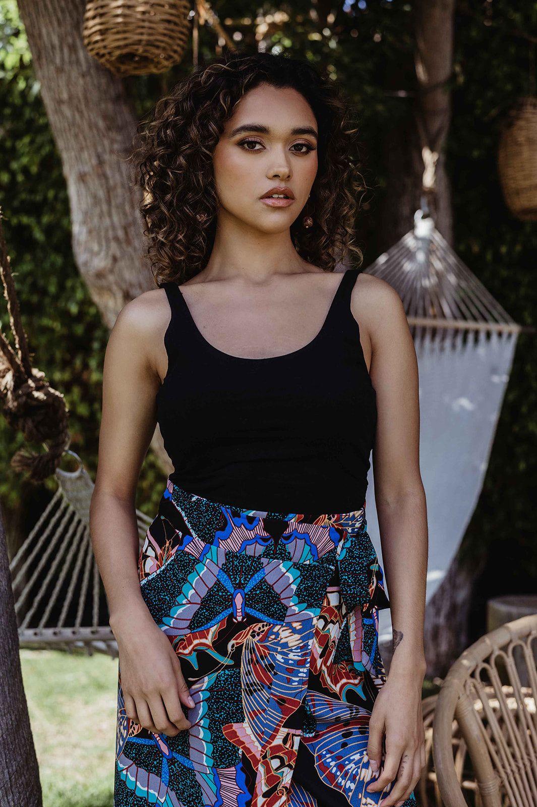 Black Cotton Scoop-Back Bodysuit-FINAL SALE sold by Veronica M product image thumbnail 4