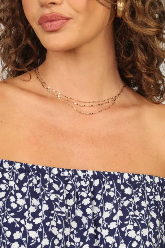 Vanessa Delicate 3-Layer Necklace sold by Veronica M