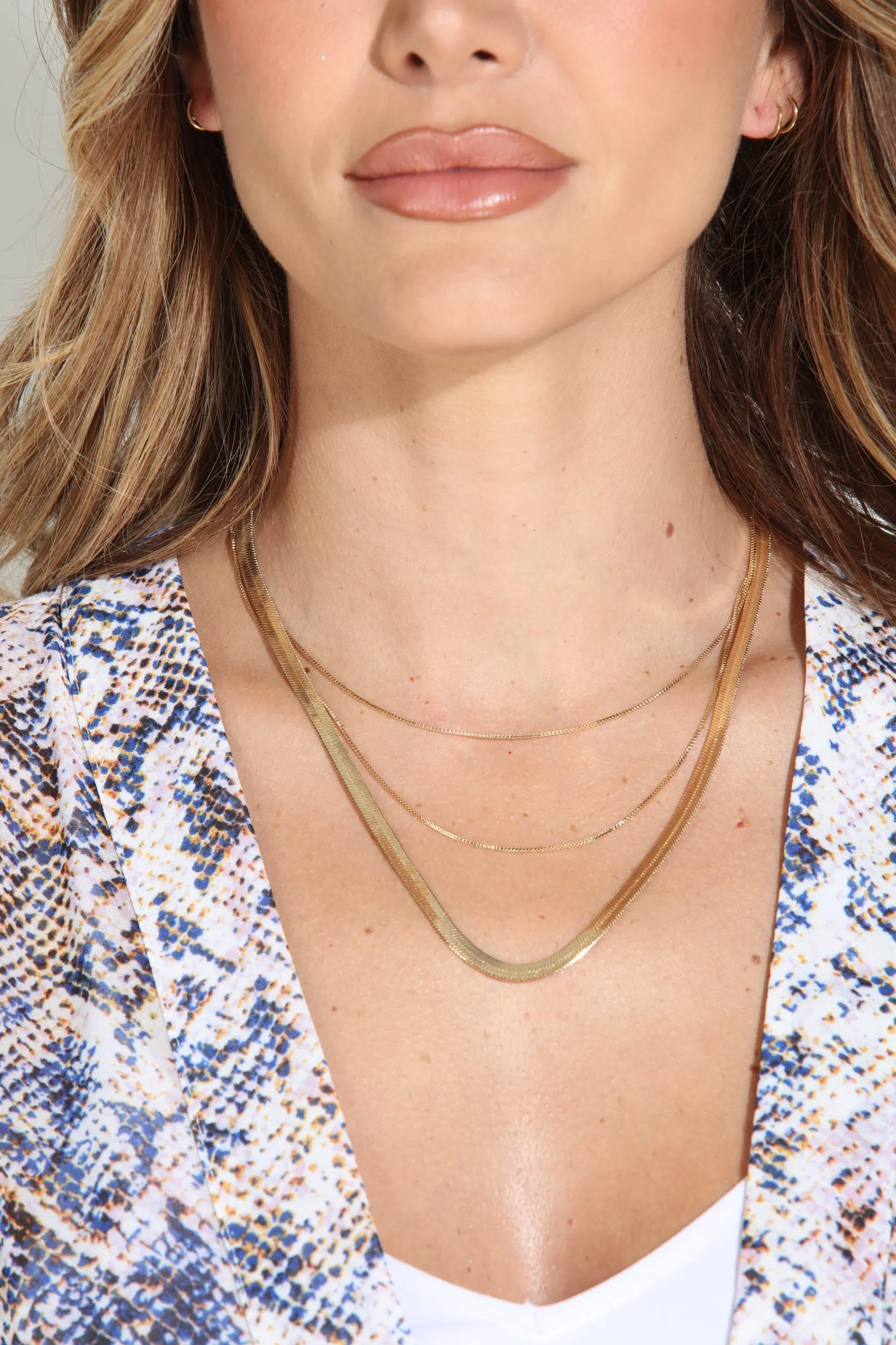 Isabel Gold Multilayer Necklace sold by Veronica M product image thumbnail 3