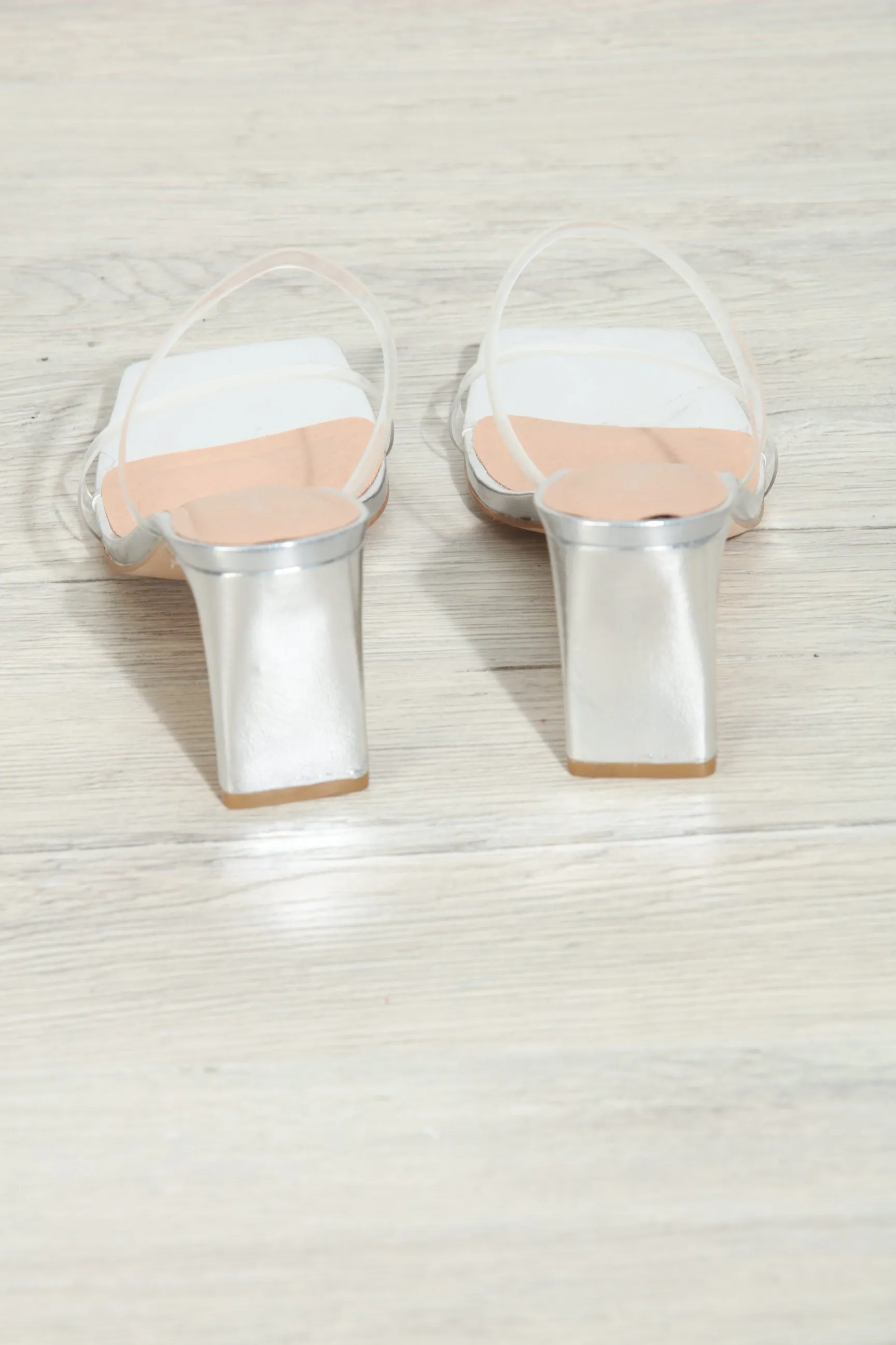 Chinese Laundry- Yaya Silver Heeled Sandals sold by Veronica M product image thumbnail 4