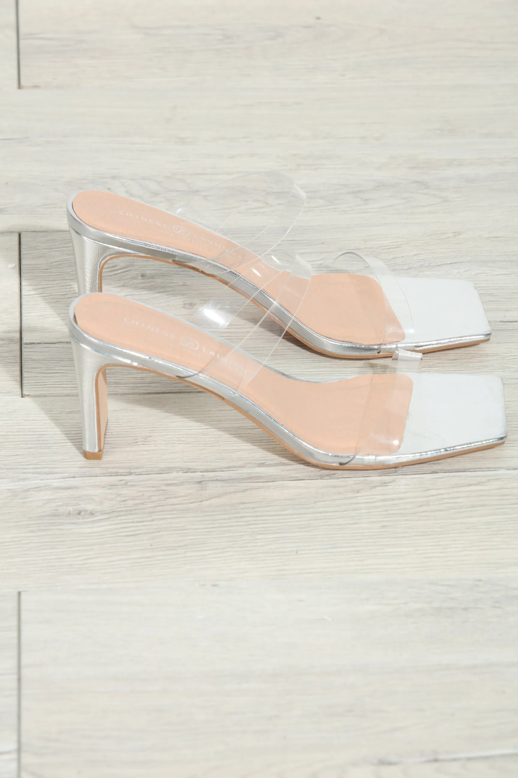 Chinese Laundry- Yaya Silver Heeled Sandals sold by Veronica M product image thumbnail 2
