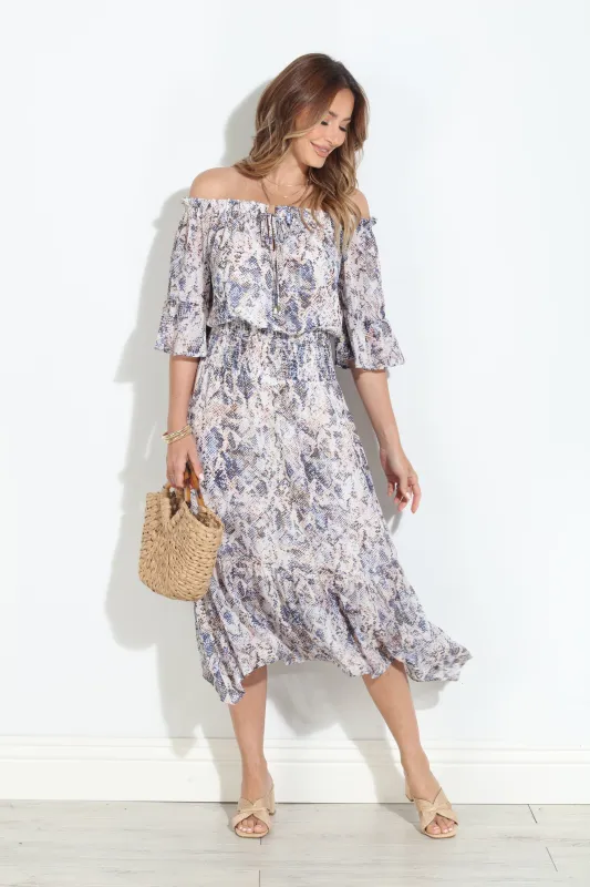 Panama OTS Ruffle Maxi-BEST SELLER sold by Veronica M
