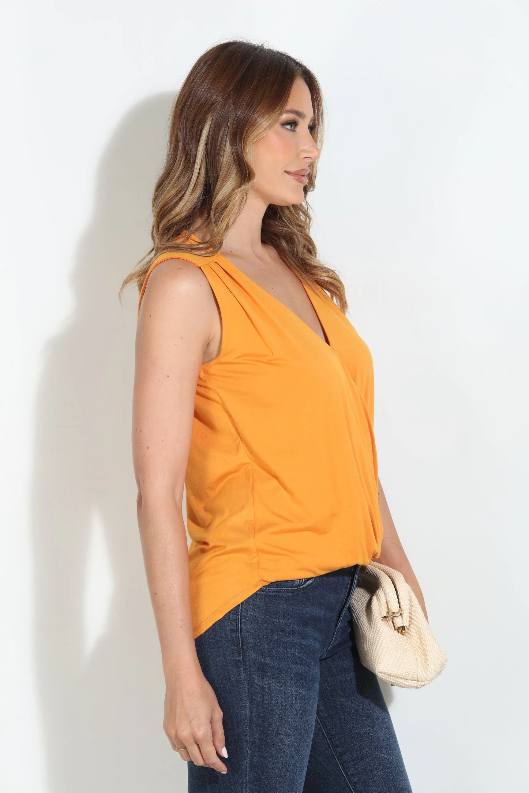 The Everyday Surplice Tank -Cheddar- BEST SELLER sold by Veronica M product image thumbnail 2