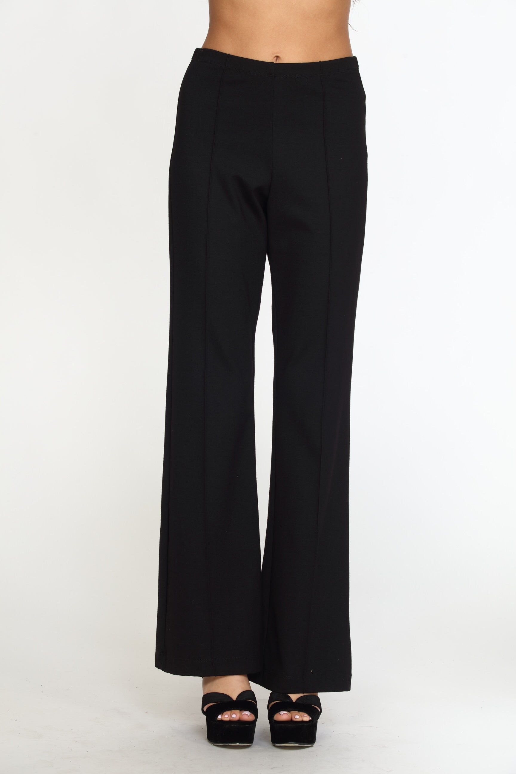 Black Ponti Flare Leg Pants-BEST SELLER sold by Veronica M product image thumbnail 3