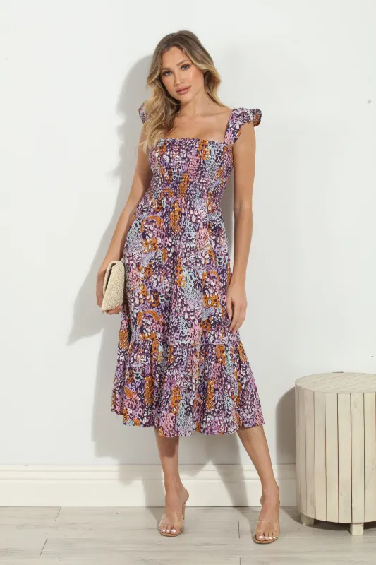 Ryland Smocked Midi Dress-FINAL SALE sold by Veronica M