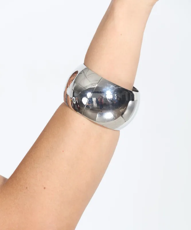 Silver Dome Bangle Bracelet sold by Veronica M