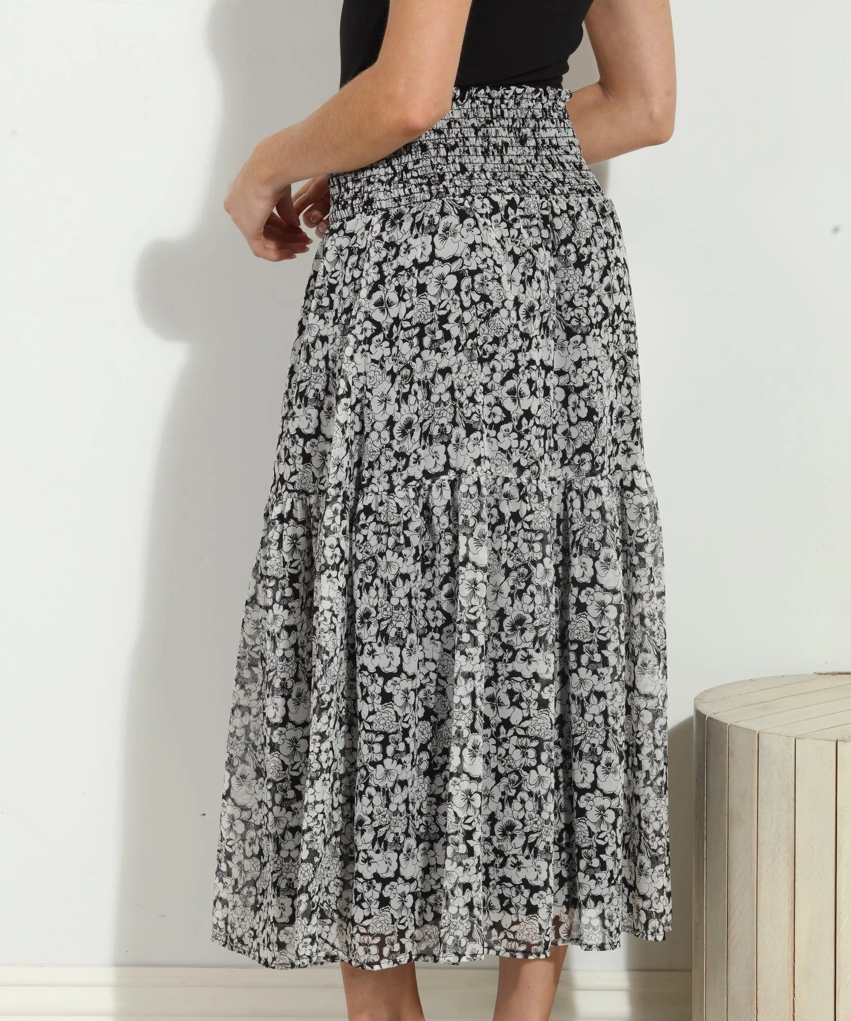 Vicky Chiffon Midi Skirt-FINAL SALE sold by Veronica M product image thumbnail 5