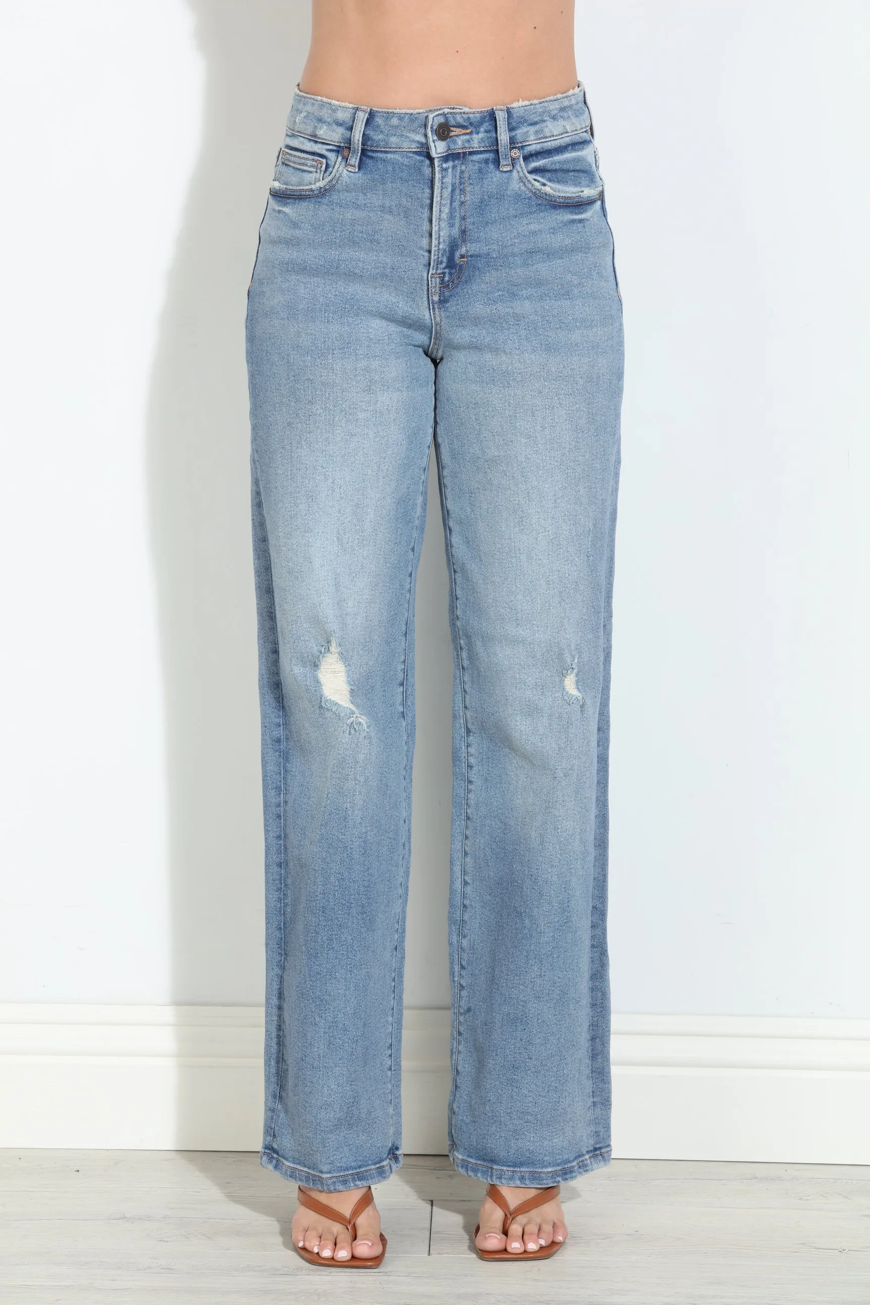 Hidden Jeans Logan Grinded Stretch Dad Jean- Medium Wash sold by Veronica M product image thumbnail 5