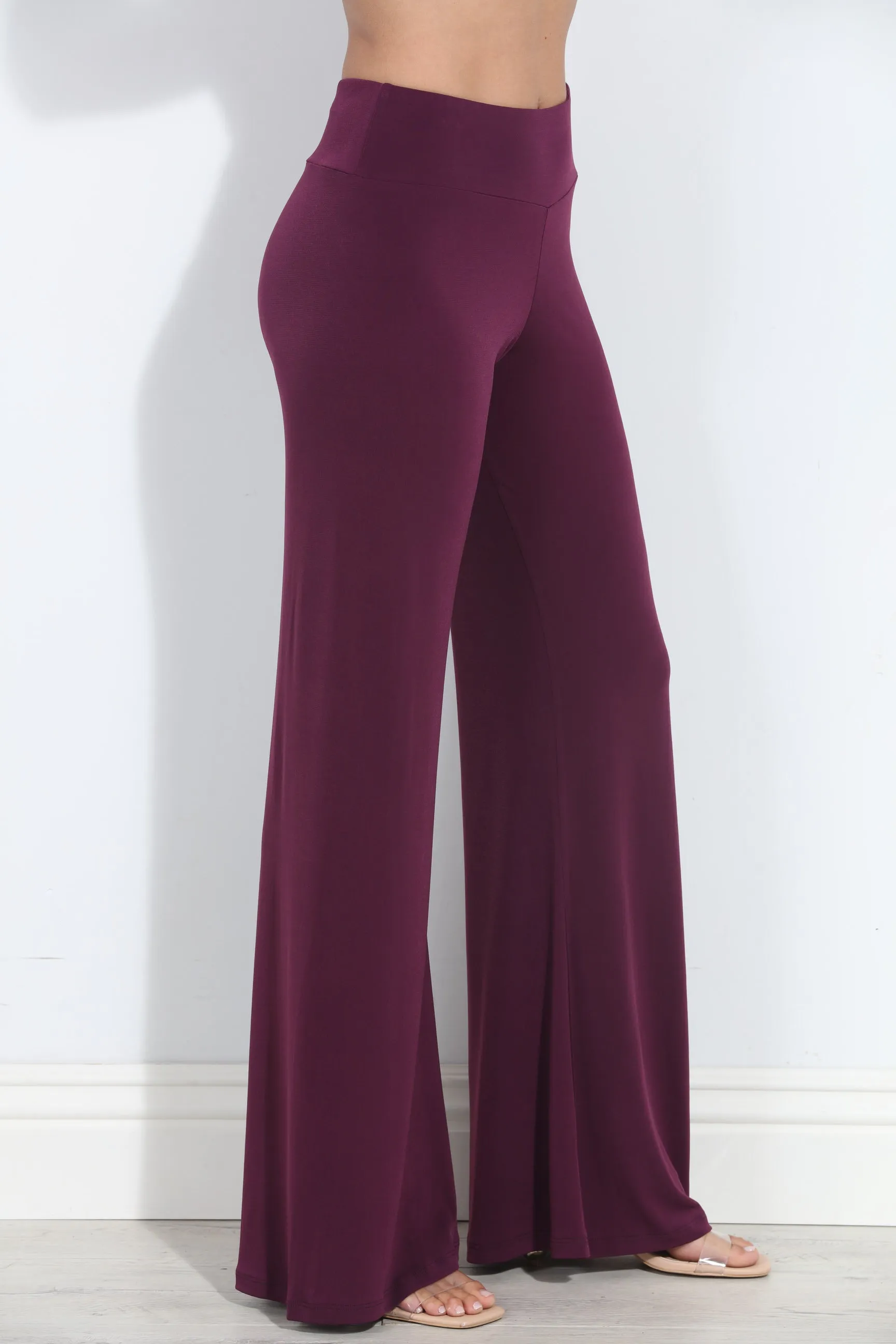 Eggplant Stretch Wide Leg Pants-BEST SELLER sold by Veronica M product image thumbnail 4