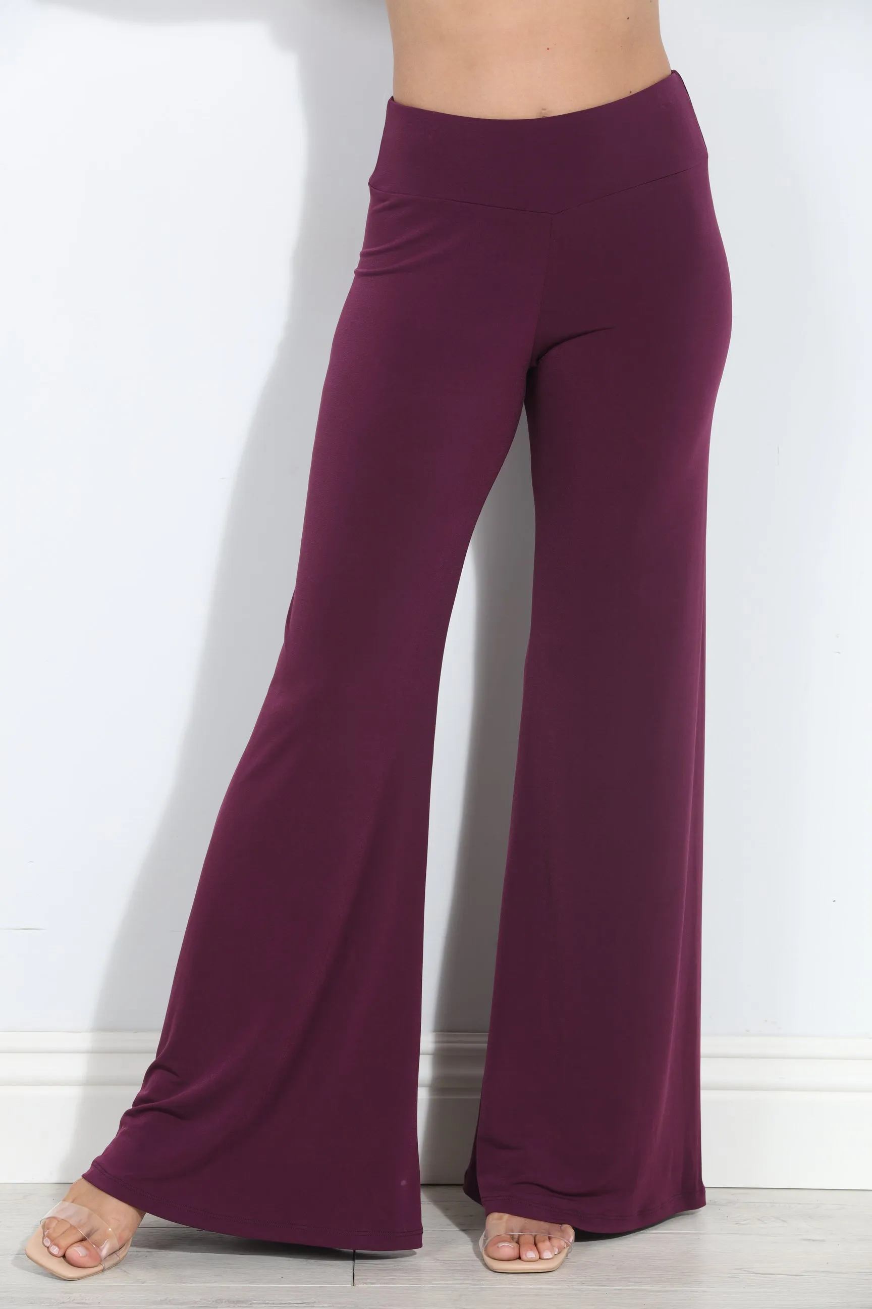 Eggplant Stretch Wide Leg Pants-BEST SELLER sold by Veronica M