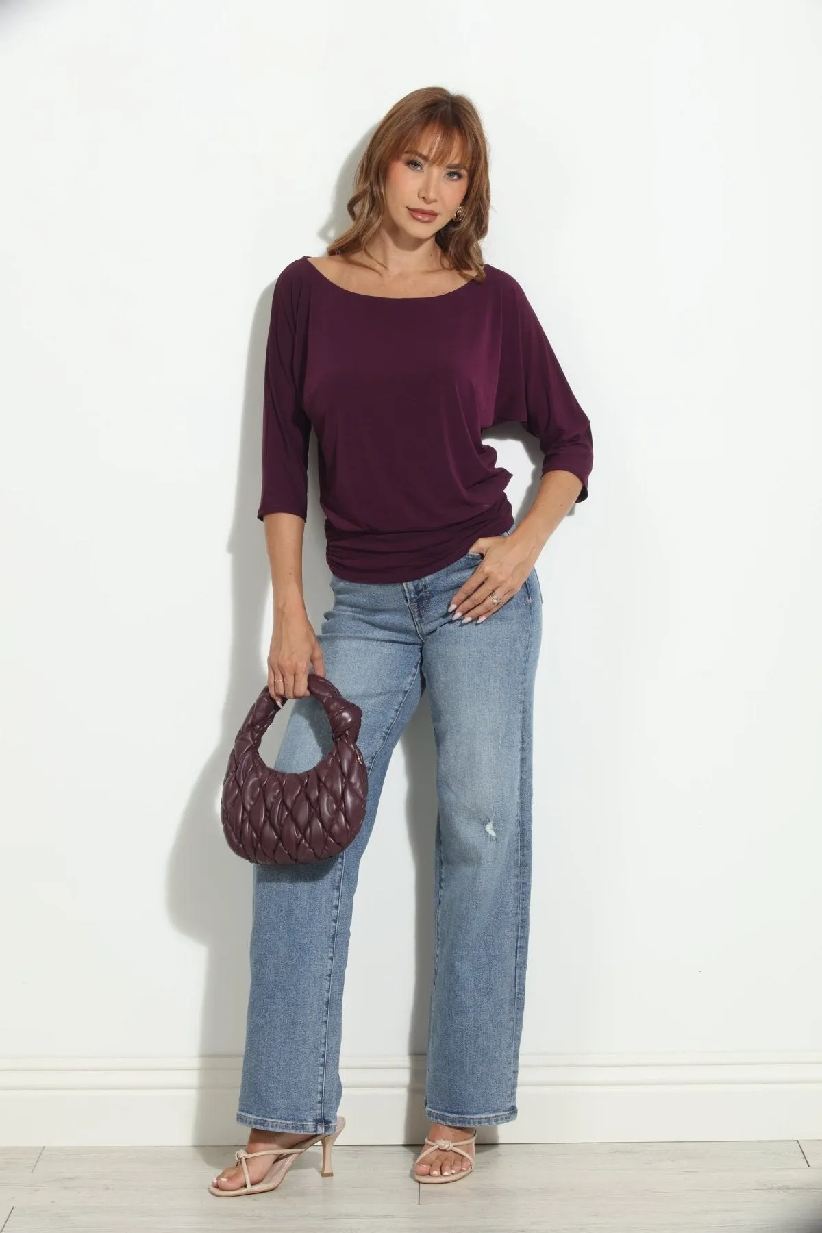 Eggplant Shirred Waist Top sold by Veronica M product image thumbnail 5