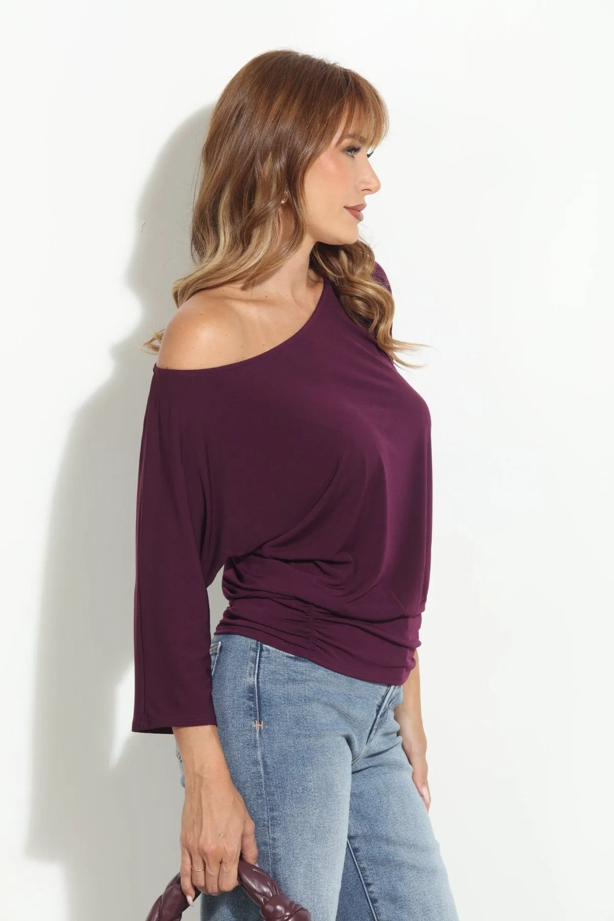 Eggplant Shirred Waist Top sold by Veronica M product image thumbnail 4