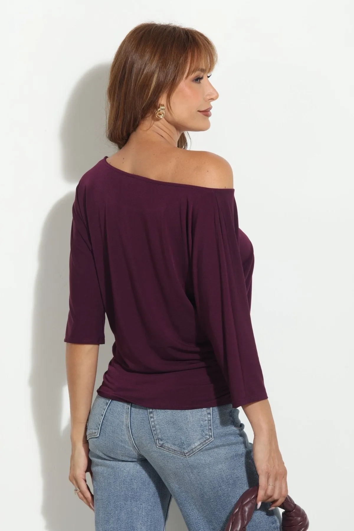 Eggplant Shirred Waist Top sold by Veronica M product image thumbnail 3