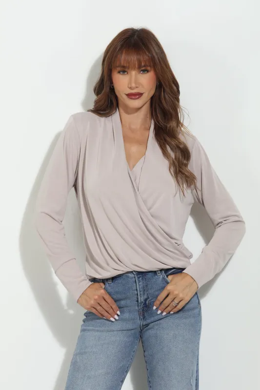 Chai Cupro Draped Surplice Top - BEST SELLER sold by Veronica M