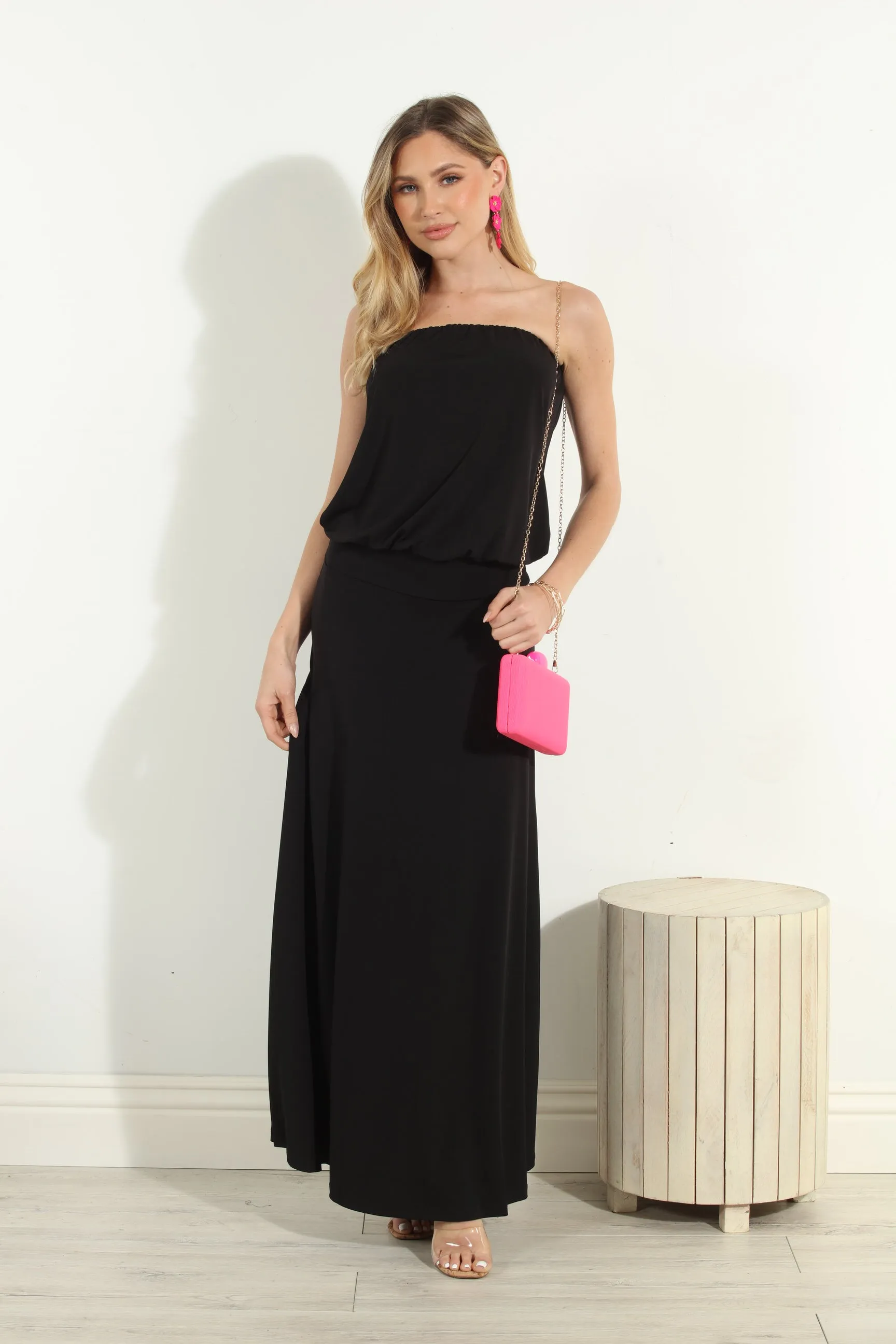 Black Strapless Maxi Dress-BEST SELLER sold by Veronica M