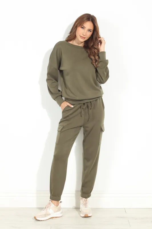 The Off-Duty Set-Olive-BEST SELLER sold by Veronica M