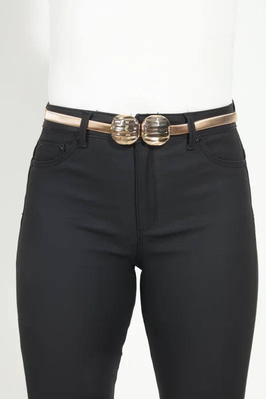 Gold Stretch Pendant Belt sold by Veronica M