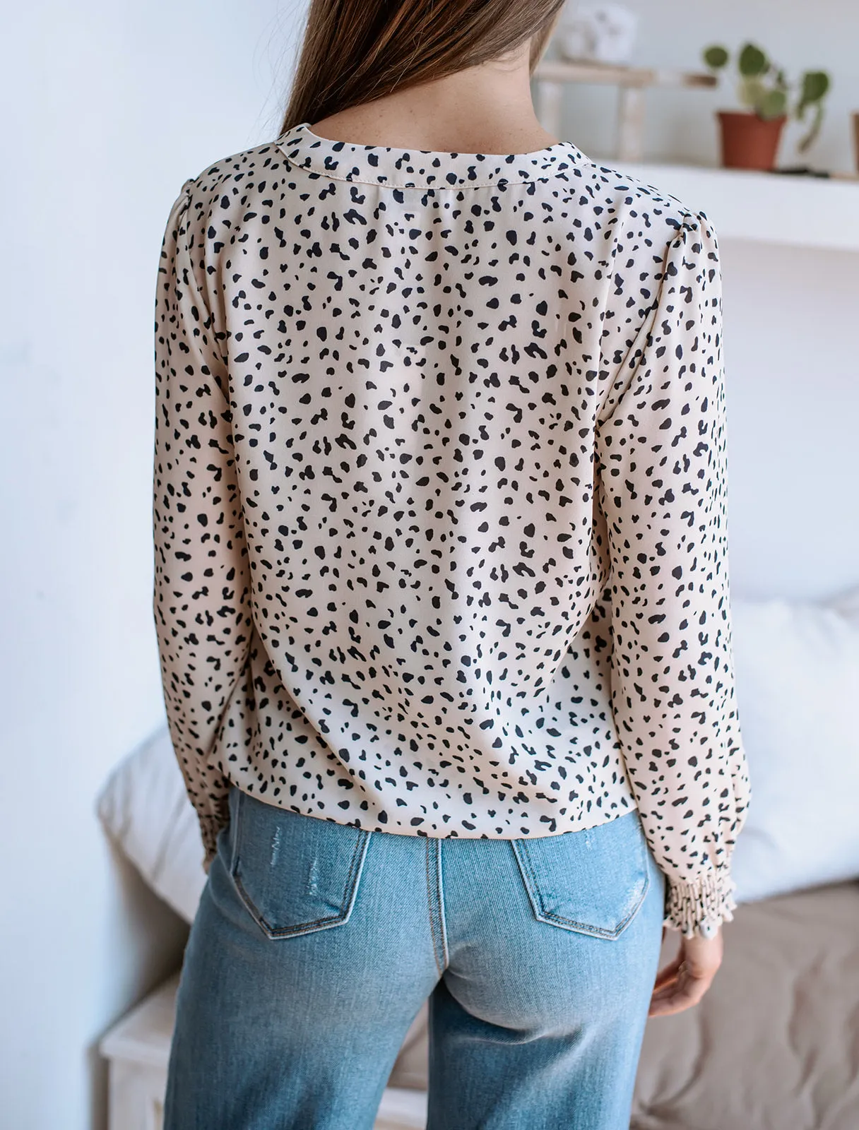 Chiara Surplice Top with Smocked Cuffs-FINAL SALE sold by Veronica M product image thumbnail 5