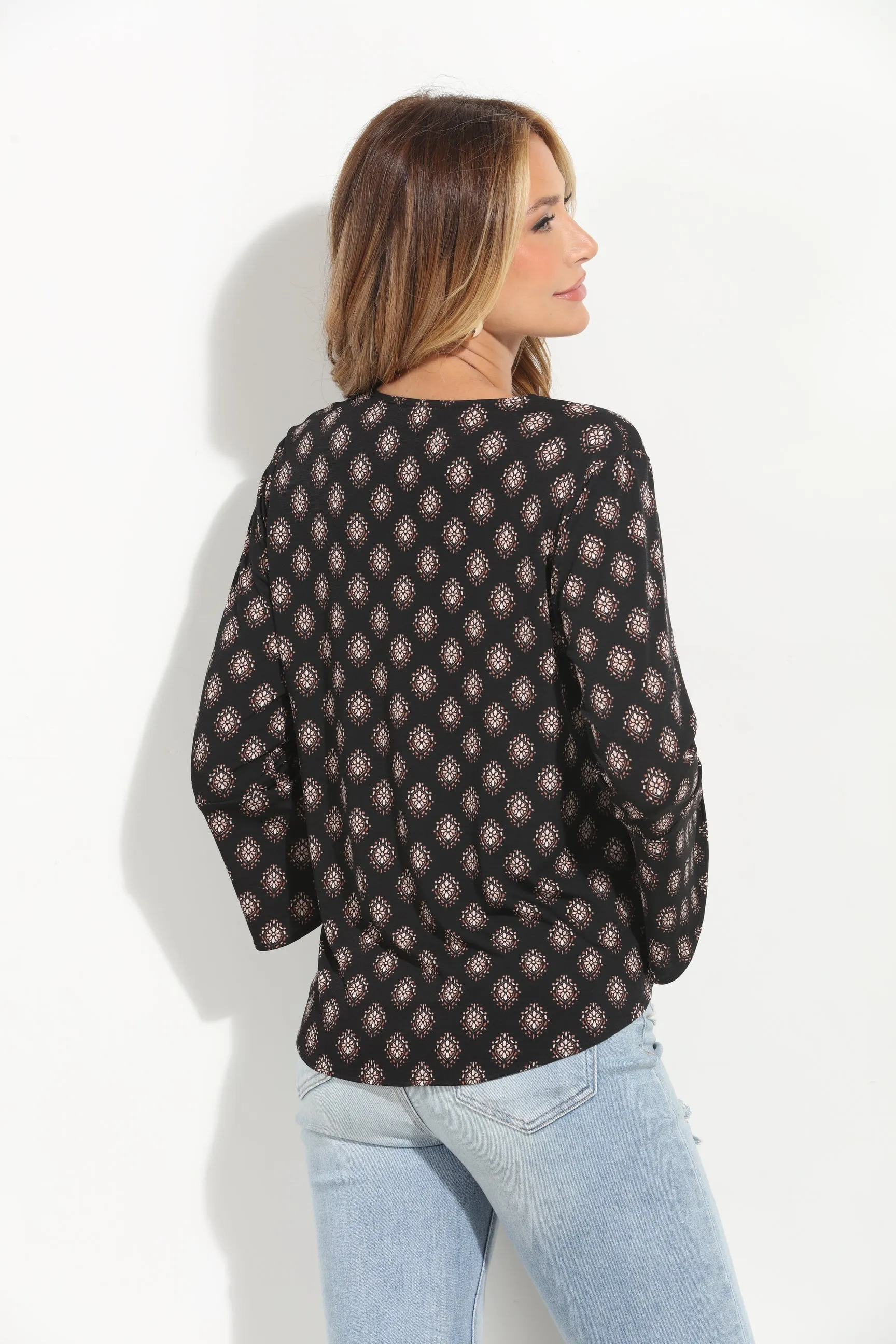 Thalia Stretch Bell Sleeve Top-BEST SELLER sold by Veronica M product image thumbnail 2