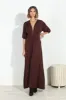 Dark Chocolate Puff Sleeve Maxi Dress-FINAL SALE sold by Veronica M