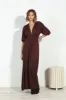 Dark Chocolate Puff Sleeve Maxi Dress-FINAL SALE sold by Veronica M