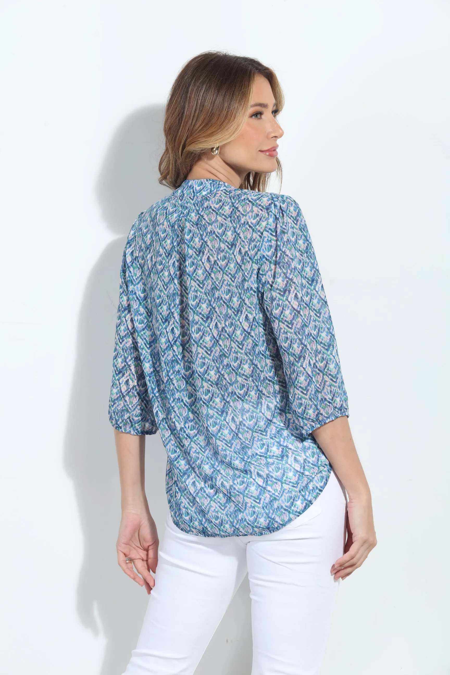 Kat 3/4 Sleeve Surplice Blouse-BEST SELLER sold by Veronica M product image thumbnail 2
