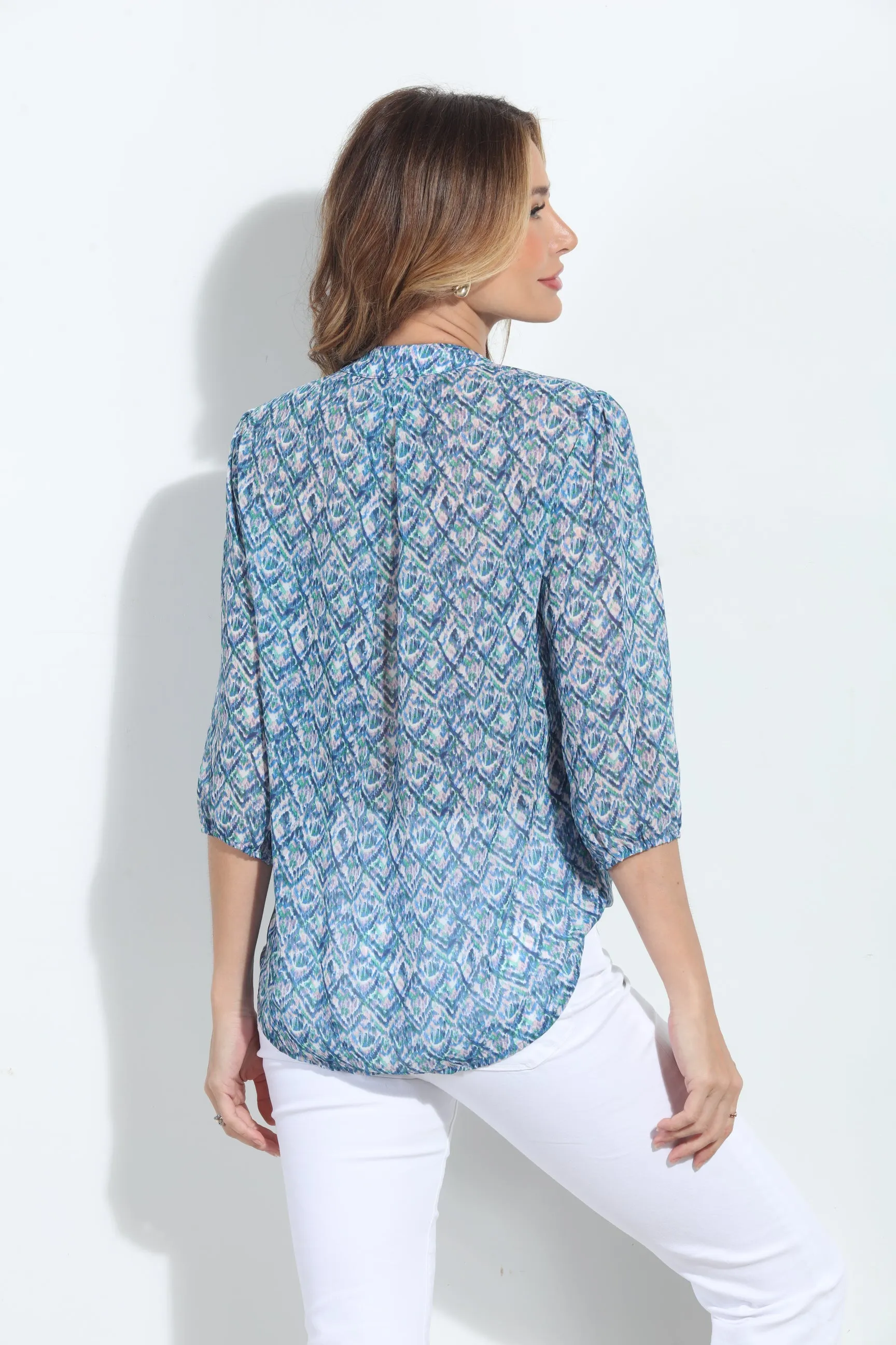 Kat 3/4 Sleeve Surplice Blouse-BEST SELLER sold by Veronica M product image thumbnail 5