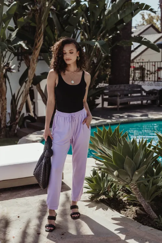 Everyday French Terry Joggers - Lavender FINAL SALE sold by Veronica M