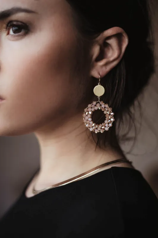 Blush Beaded Earrings - FINAL SALE sold by Veronica M
