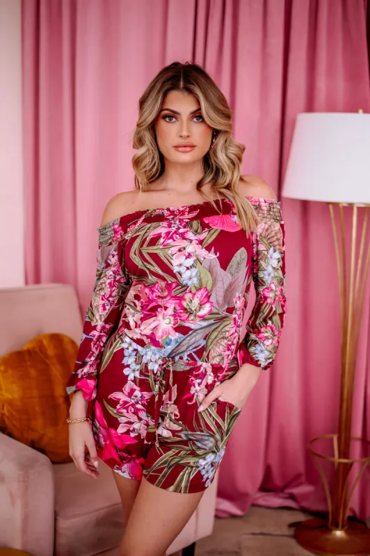 Rocio Stretch Smocked OTS Romper-FINAL SALE sold by Veronica M