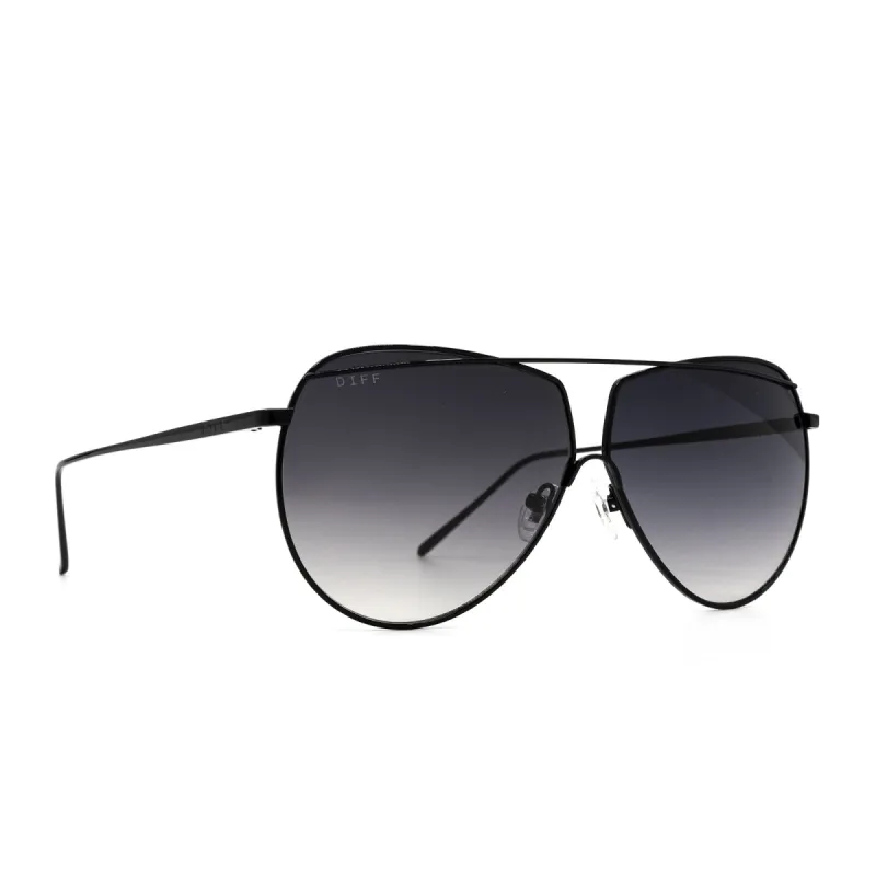 Maeve Black Gradient Sleek Aviator Sunglasses -FINAL SALE sold by Veronica M
