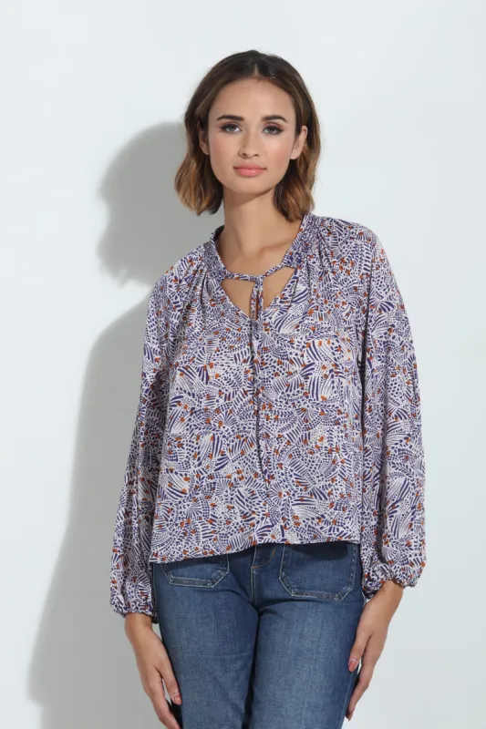 Ornella Smocked Neck Blouse-FINAL SALE sold by Veronica M