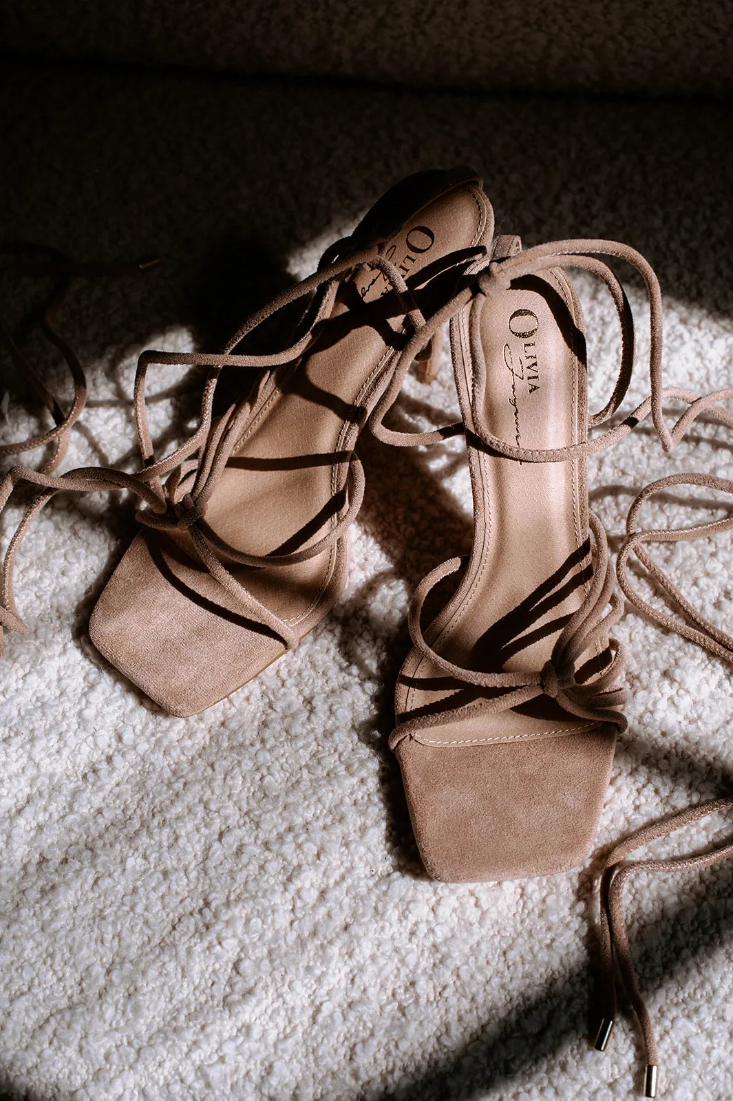 Tan Suede Strappy Heels-FINAL SALE sold by Veronica M