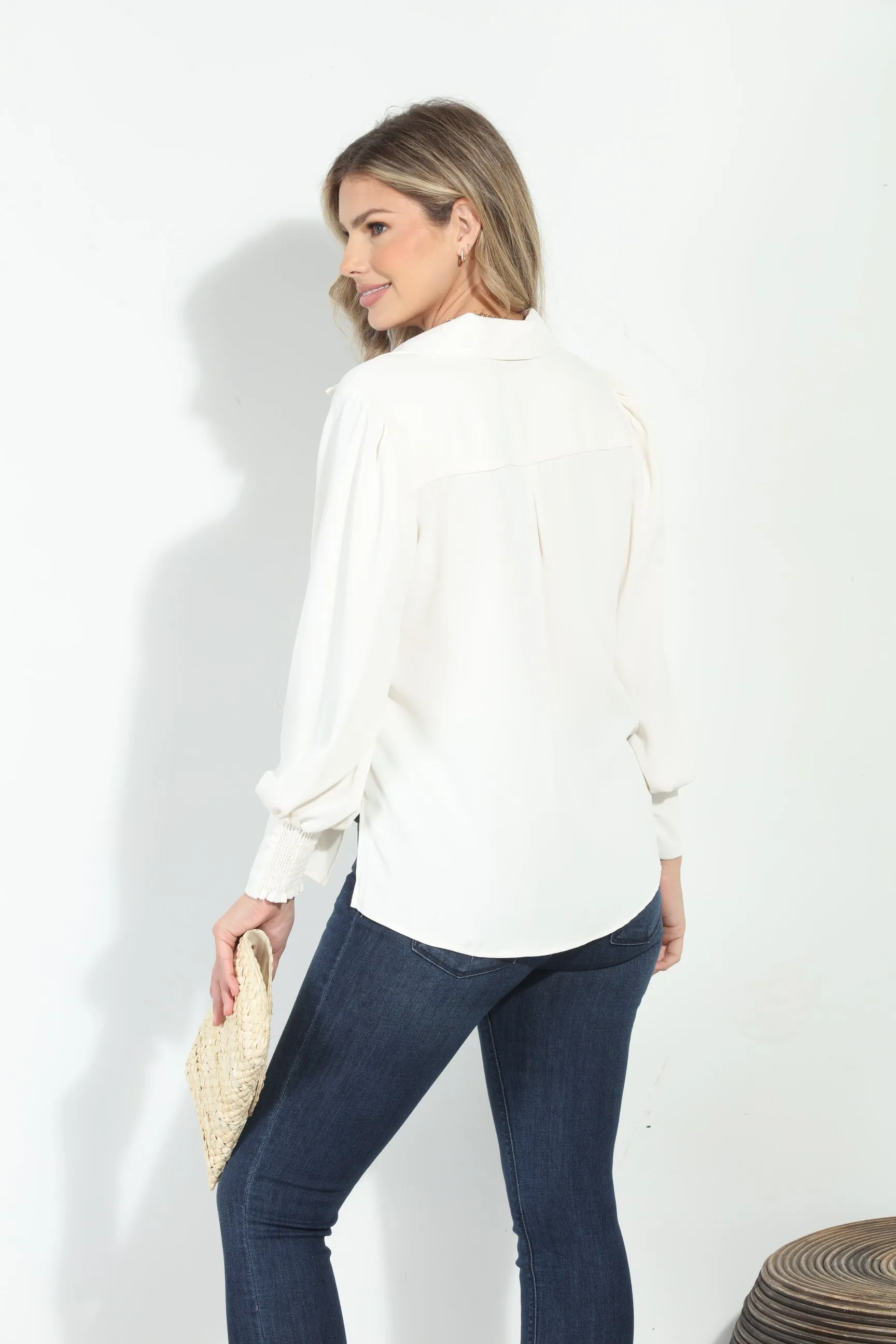 Ivory Politan Button Blouse sold by Veronica M product image thumbnail 2