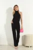 Black Halter Stretch Jumpsuit-BEST SELLER sold by Veronica M
