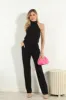 Black Halter Stretch Jumpsuit-BEST SELLER sold by Veronica M