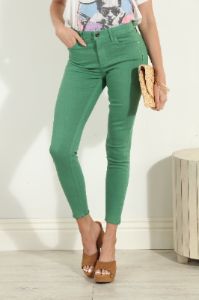 TRCTR Grass Green High Rise Cropped Skinny Jeans-FINAL SALE sold by Veronica M