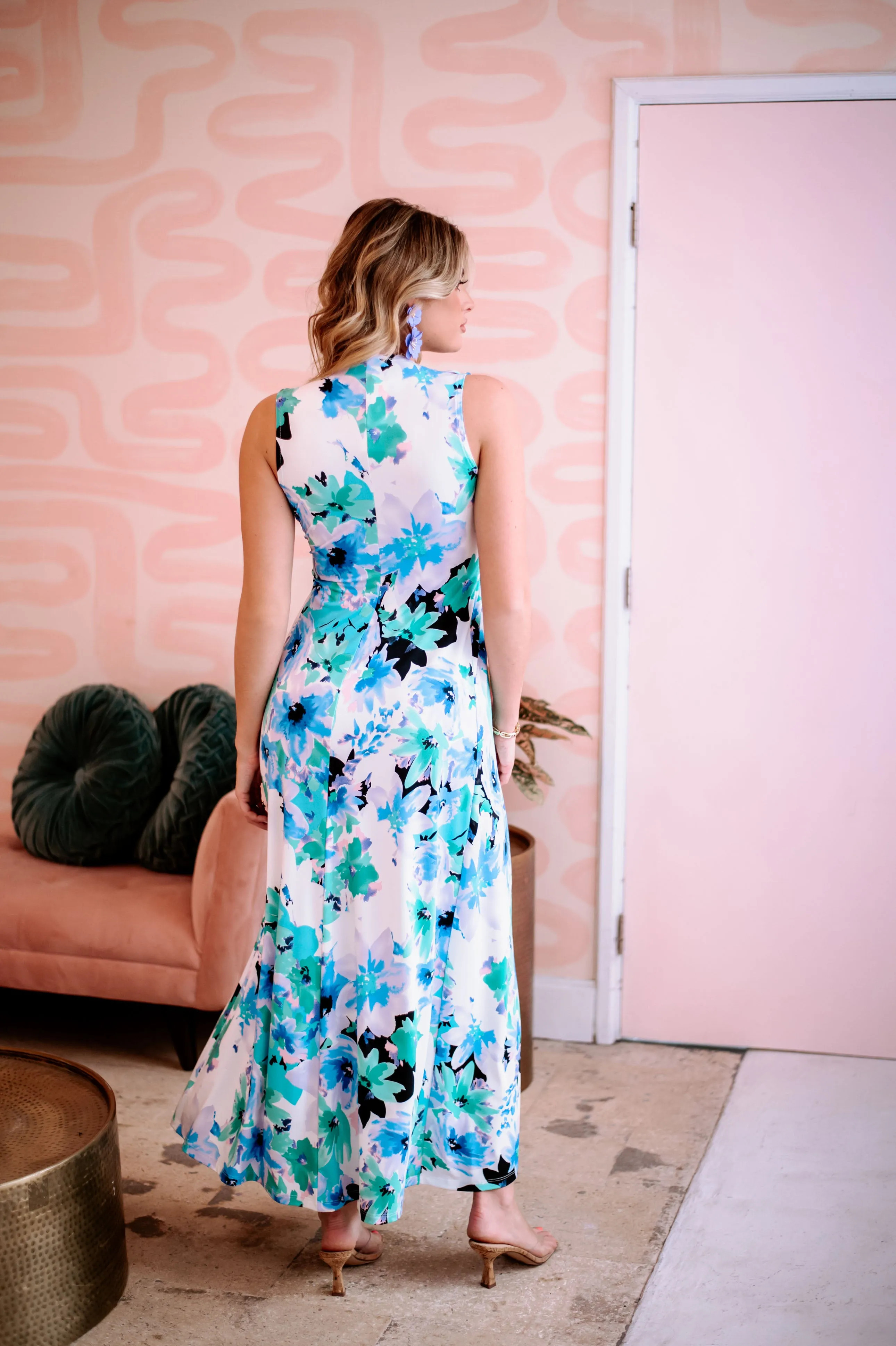 Adamari Stretch V-Neck Maxi Dress-FINAL SALE sold by Veronica M product image thumbnail 3