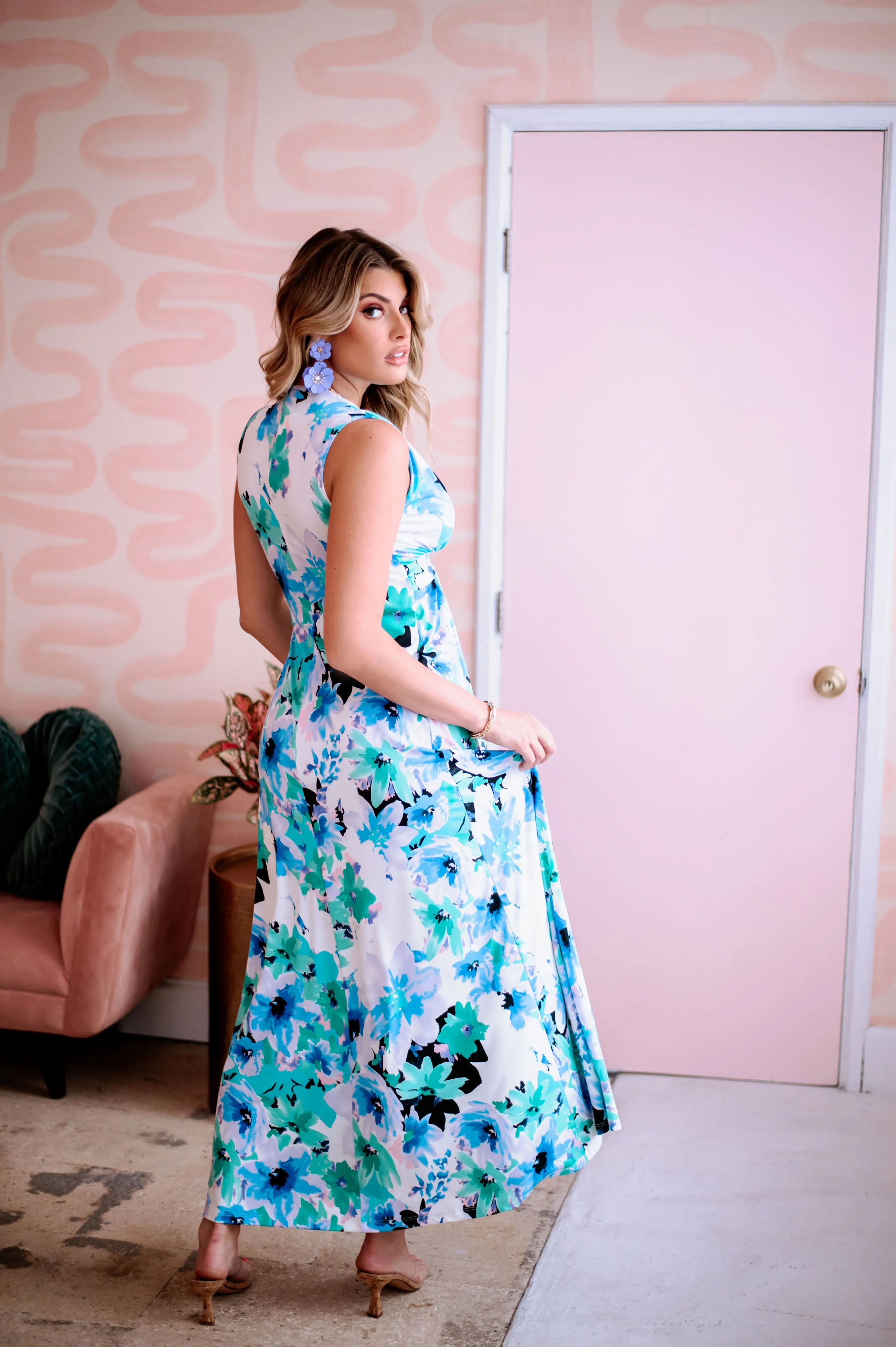 Adamari Stretch V-Neck Maxi Dress-FINAL SALE sold by Veronica M product image thumbnail 2