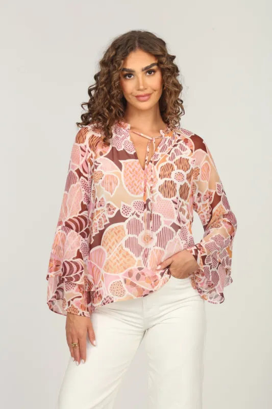 Fleur Flare Boho Sleeve Top - FINAL SALE sold by Veronica M