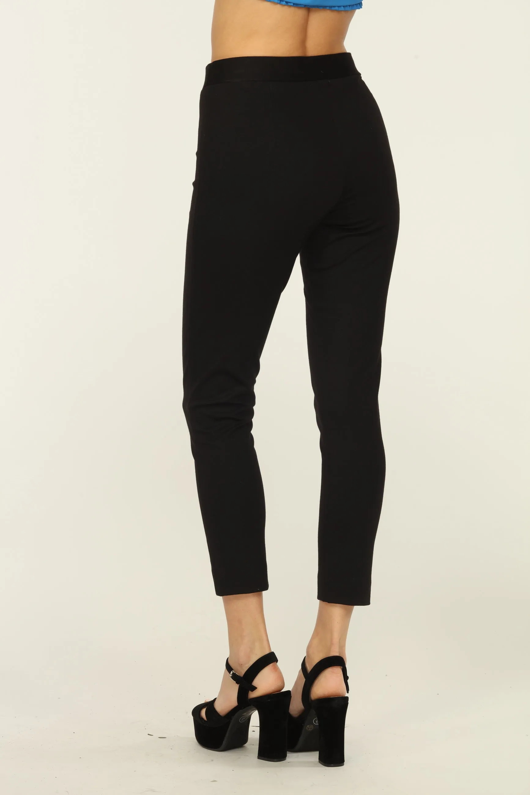 Black Ponti Stretch Legging Pant sold by Veronica M product image thumbnail 2