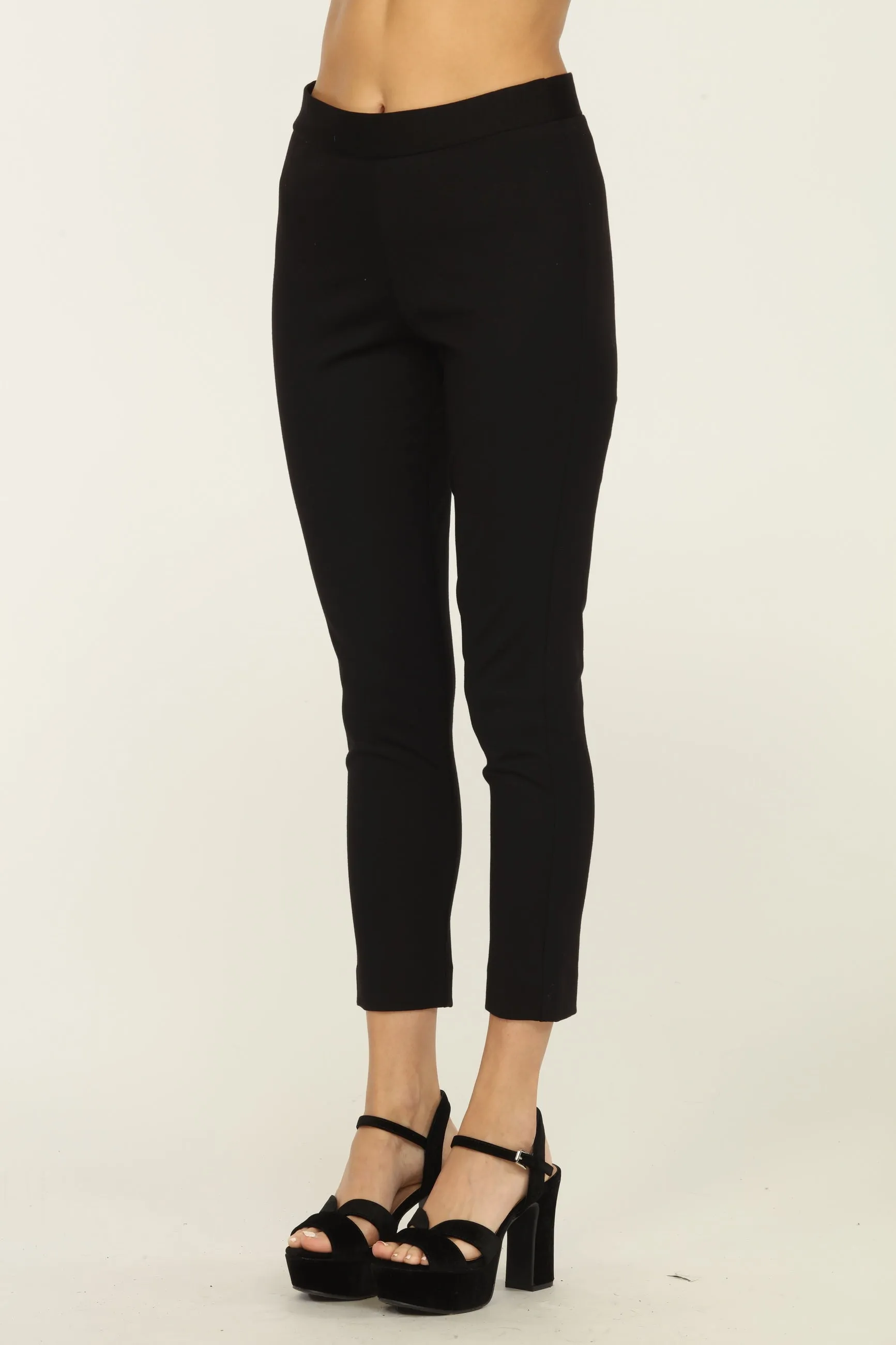 Black Ponti Stretch Legging Pant sold by Veronica M product image thumbnail 5