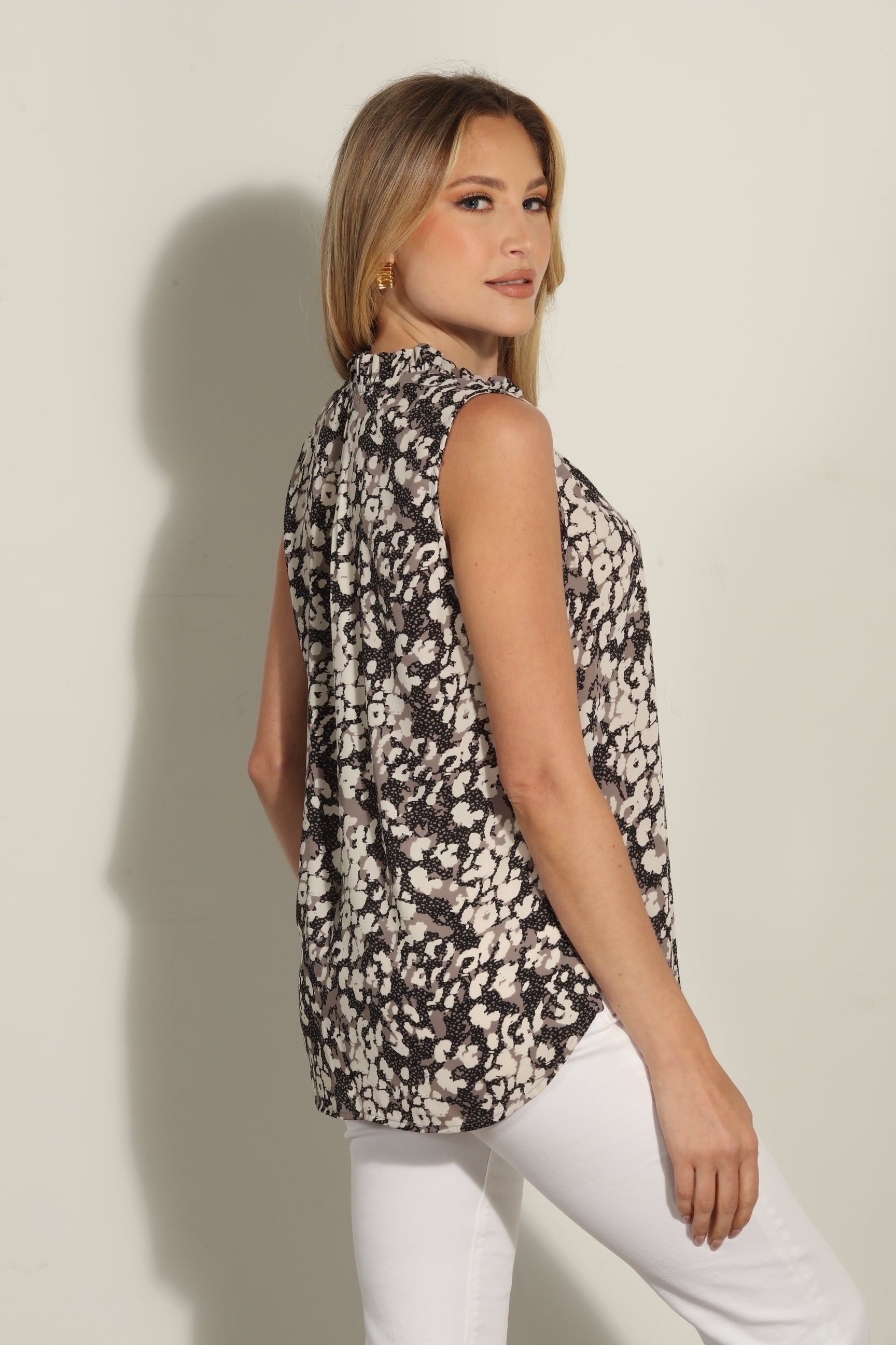 Ariana Pleated Neck Sleeveless Blouse-FINAL SALE sold by Veronica M product image thumbnail 2