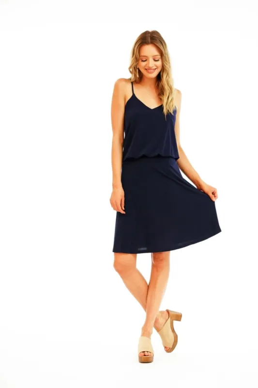 Navy Drop Waist Tank Dress-BEST SELLER sold by Veronica M