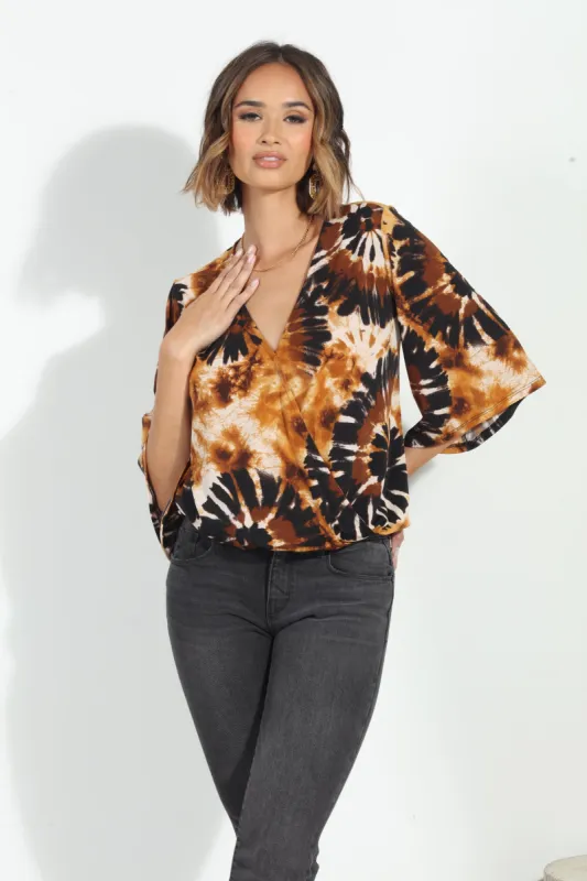 Dakar ITY Surplice Top-FINAL SALE sold by Veronica M