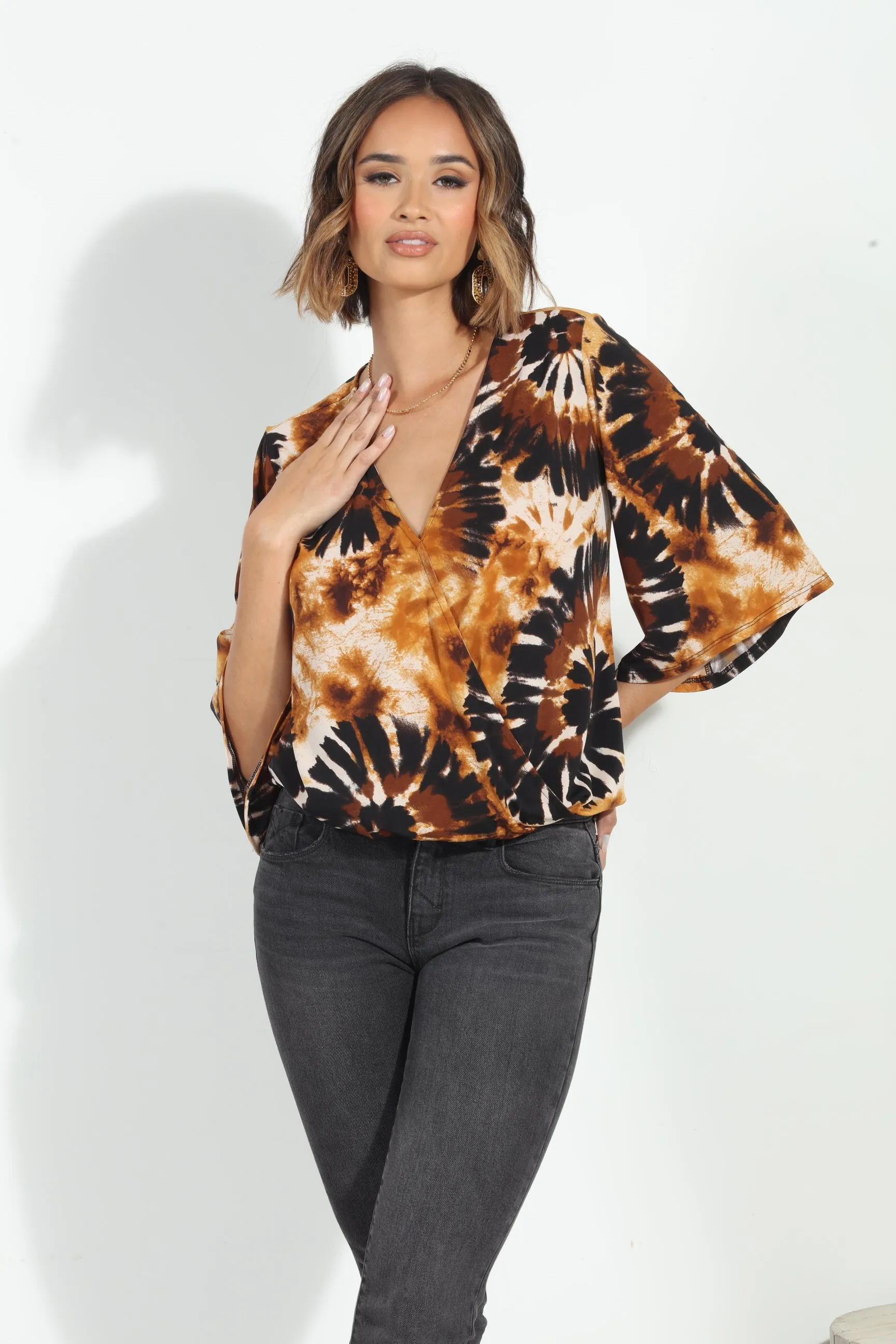 Dakar ITY Surplice Top-FINAL SALE sold by Veronica M